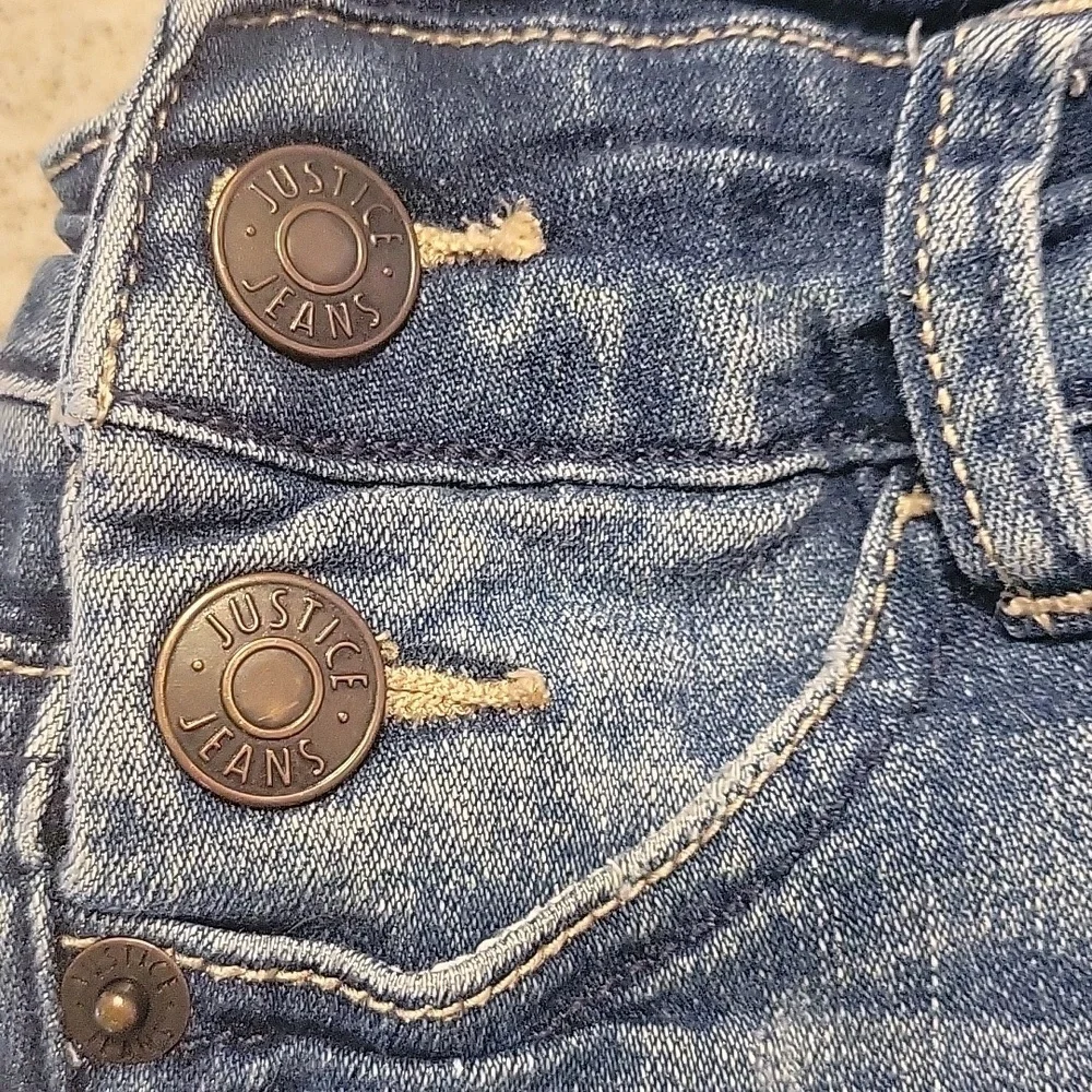 JUSTICE DENIM OVERALLS (SLIM 7)